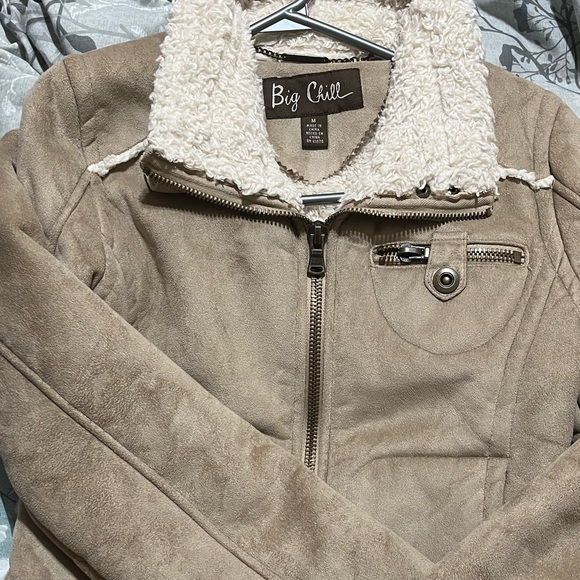 Big chill lightly worn Sherpa cool jacket medium size - Picture 3 of 5